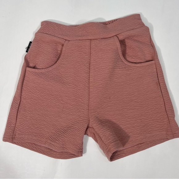 NWT Tiny Tribe Girls Dusty Rose Textured Short 6 - Picture 4 of 9
